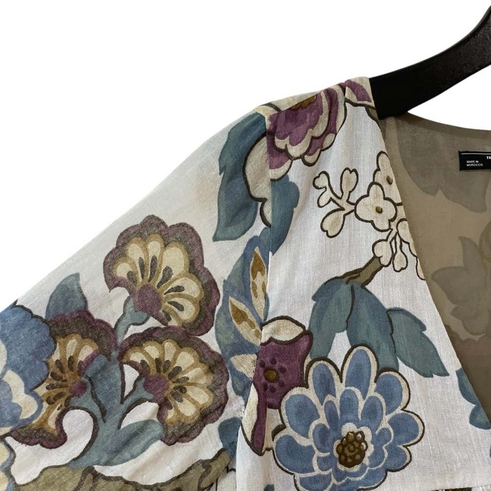 Zara Trafaluc Collection Boho Floral Mini Tunic Dress - Picture 5 of 14